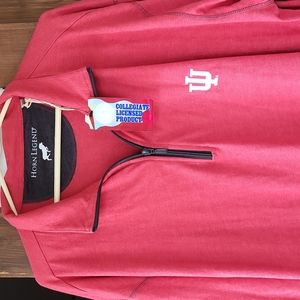 Horn Legend NWT 4X....half zip thin sweatshirt...GO IU